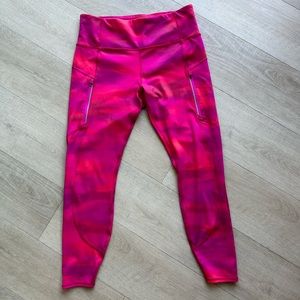 Athleta Pink pattern leggings